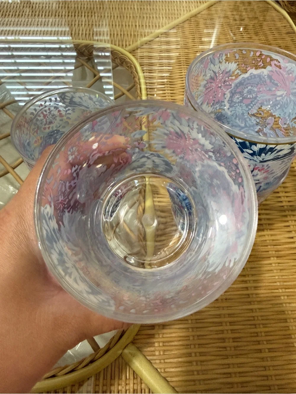 Lilly Pulitzer Set of 4 Acrylic Tumblers Lo-Ball Glasses